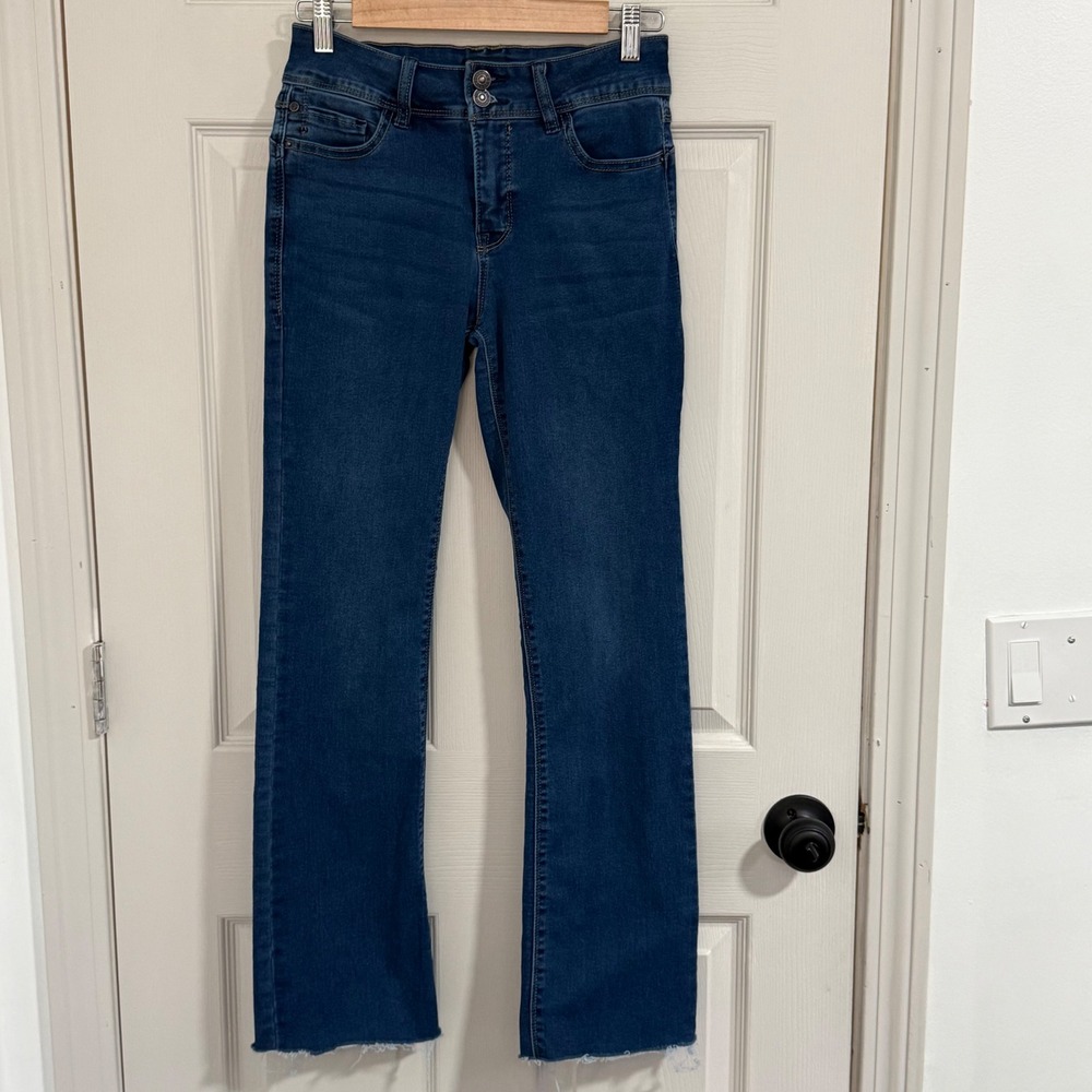 Curve Appeal Bootcut Jeans Womens 2/26 Curve Creator High Rise Dark Wash‎